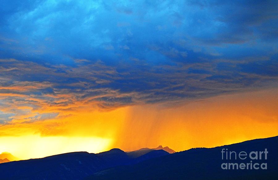 Montana Storm at Sunset Photograph by Joseph J Stevens