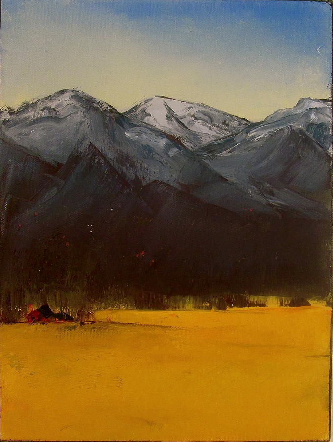 Montana View Painting by Carolyn Doe