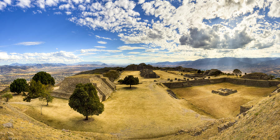 Monte Alban Zapotec Panorama Photograph by Mark Tisdale