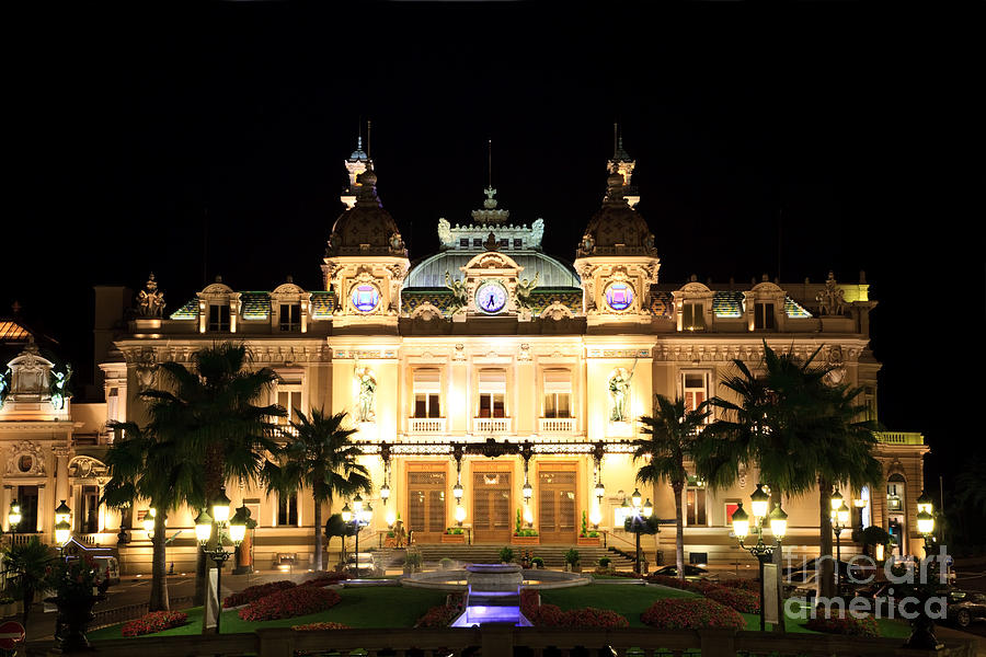 Monte Carlo casino at night Photograph by Matteo Colombo