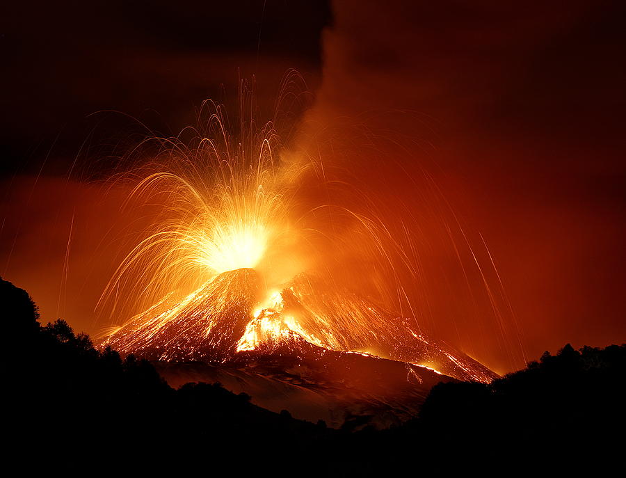 Volcano Photograph - Monte Etna by Nicol? Parasole