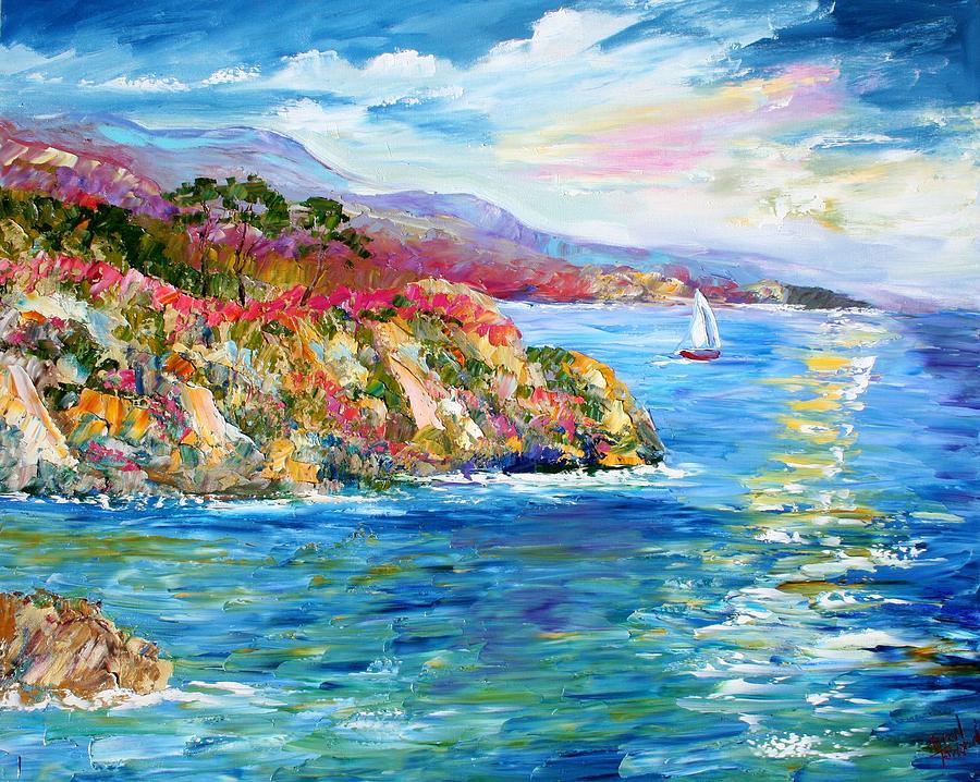 Monterey California Spring Painting by Karen Tarlton