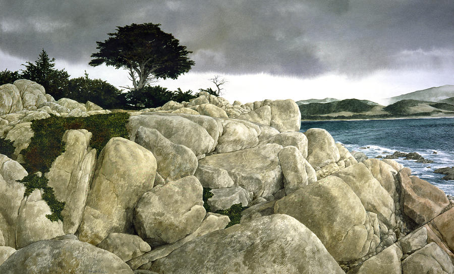 Monterey Coast Painting by Tom Wooldridge