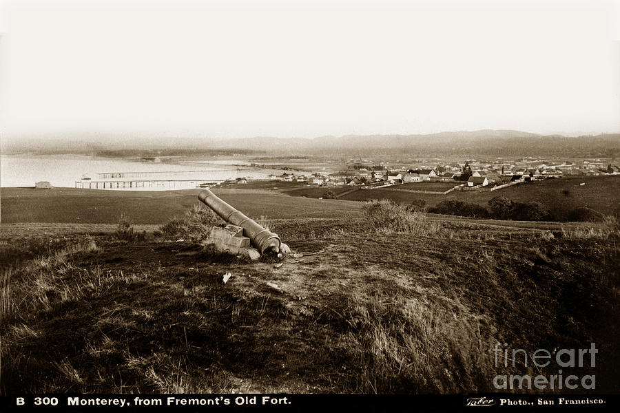 Rampart Photograph - Monterey From Fremonts Old Fort circa 1880 by Monterey County Historical Society
