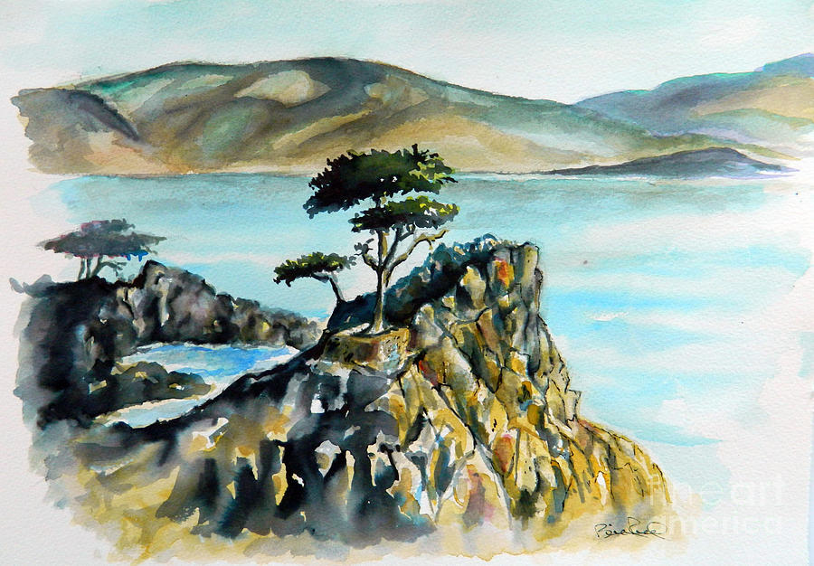 Monterey Pines Painting by William Reed