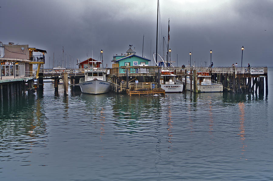 Monterey Wharf and Harbor Photograph by SC Heffner