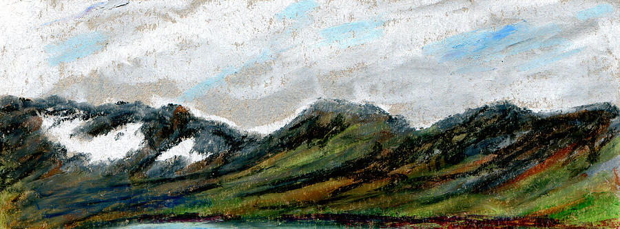 Montes Arcticum - The Arctic Mountains Painting by R Kyllo