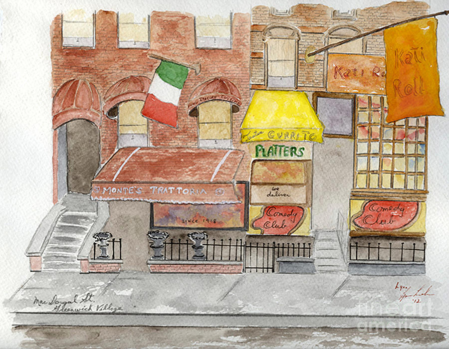 Montes on MacDougal Street Painting by AFineLyne