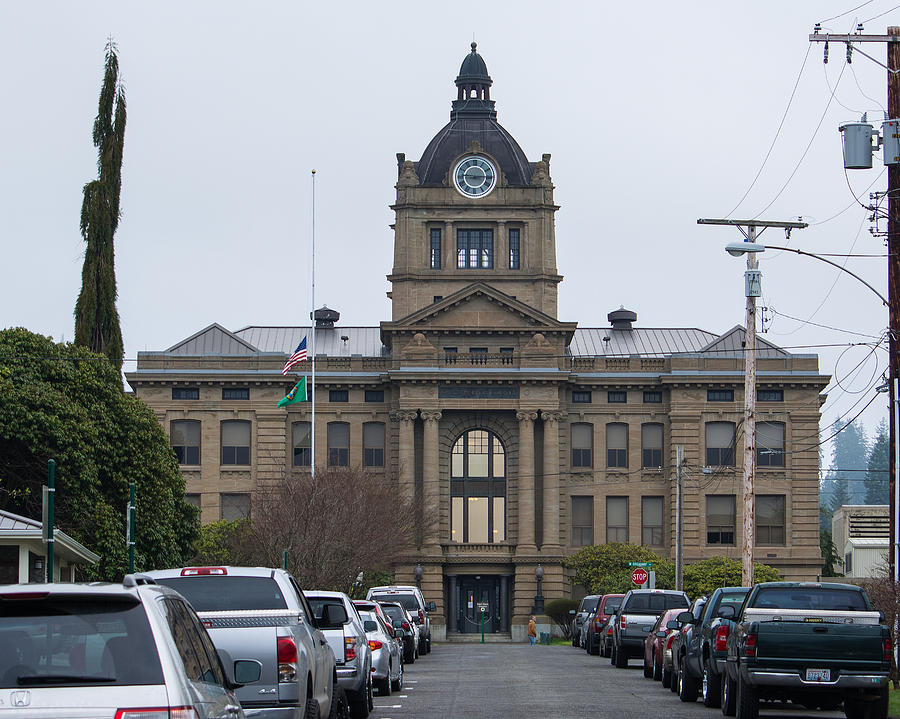 Montesano Courthouse Photograph by Tikvahs Hope