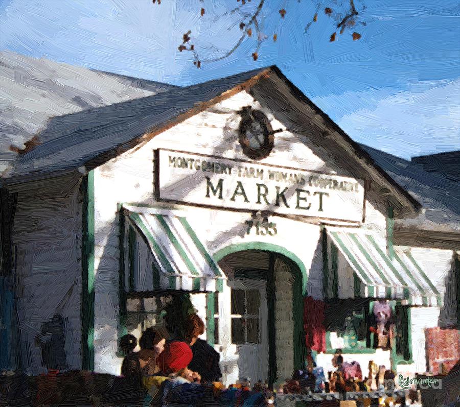 Montgomery County Market Painting by RC DeWinter