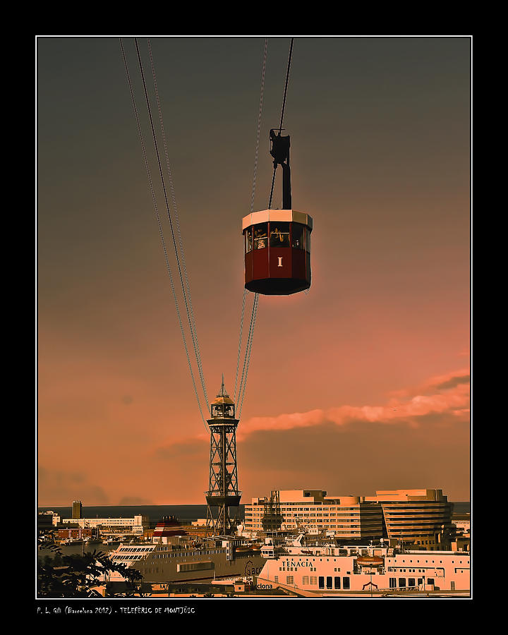 Montjuic cable car Photograph by Pedro L Gili