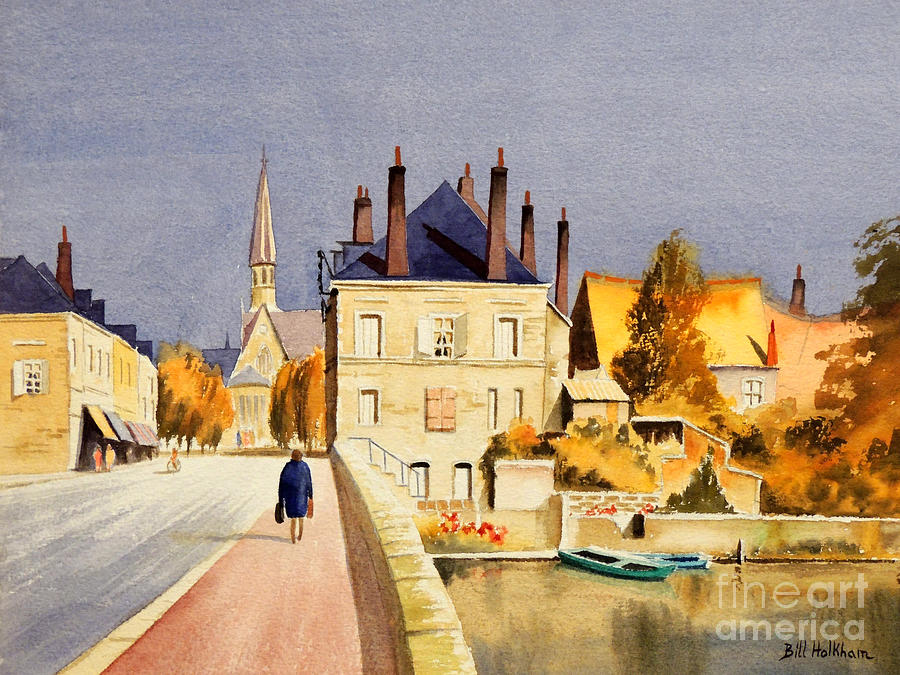 Montoire Sur-le-Loir Painting by Bill Holkham