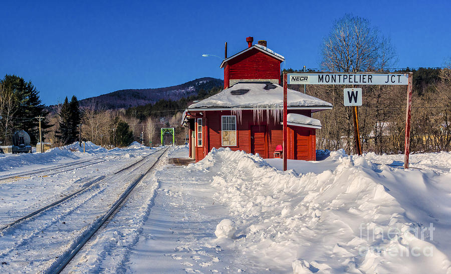 Montpelier Train Station. Photograph by New England Photography