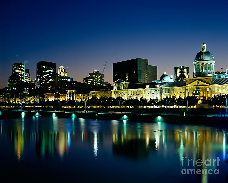 Skyline Photograph - Montreal And The St. Lawrence River by Rafael Macia