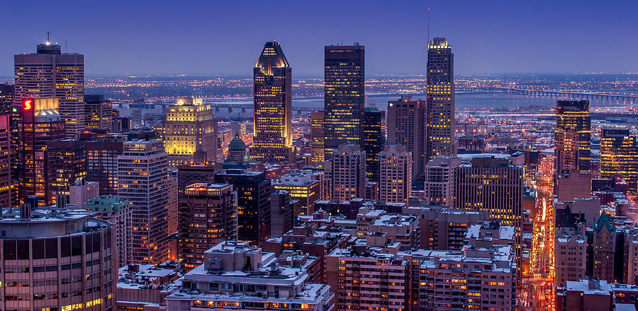 Montreal city from mont Royal viewpoint Photograph by Pierre Leclerc Photography