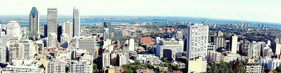 Montreal City view from Mont Royal Photograph by Lingfai Leung