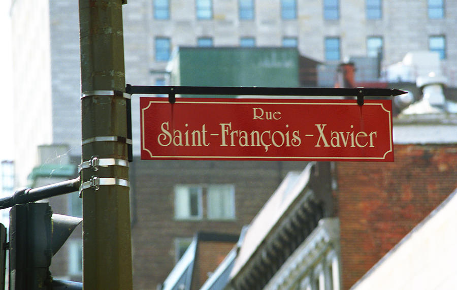 Montreal - Rue Saint Francois Xavier Photograph by Frank Romeo