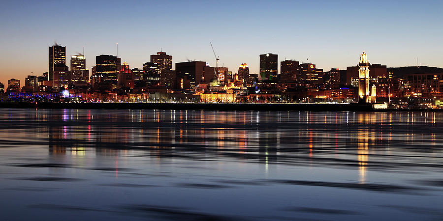 Montreal Skyline And St-lawrence River Photograph by Nino H. Photography