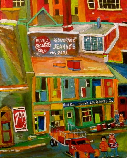 Montreal Tinning Montreal Memories Painting by Michael Litvack