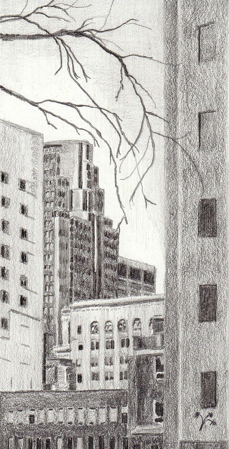 Montreal Trust Drawing by Duane Gordon