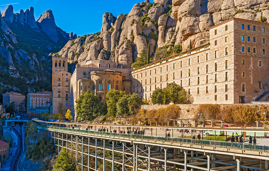 Montserrat monastery near Barcelona Spain Photograph by Marek Poplawski