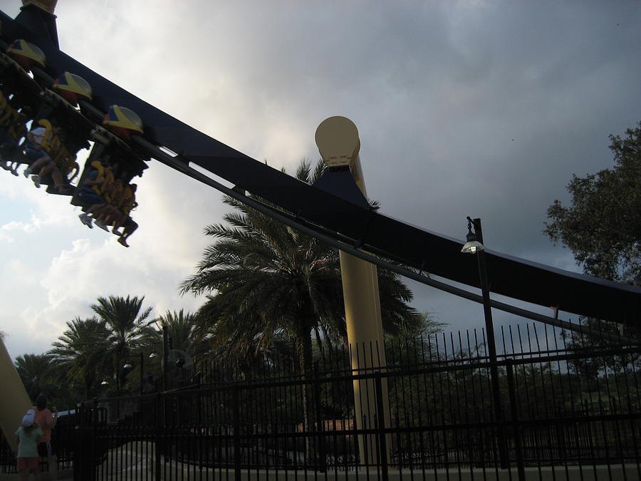 Garden Photograph - Montu Roller Coaster - Busch Gardens Tampa - 01138 by DC Photographer