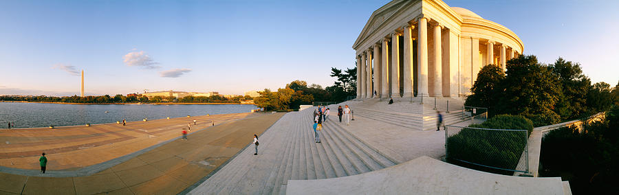 Jefferson Memorial Photograph - Monument At The Riverside, Jefferson by Panoramic Images