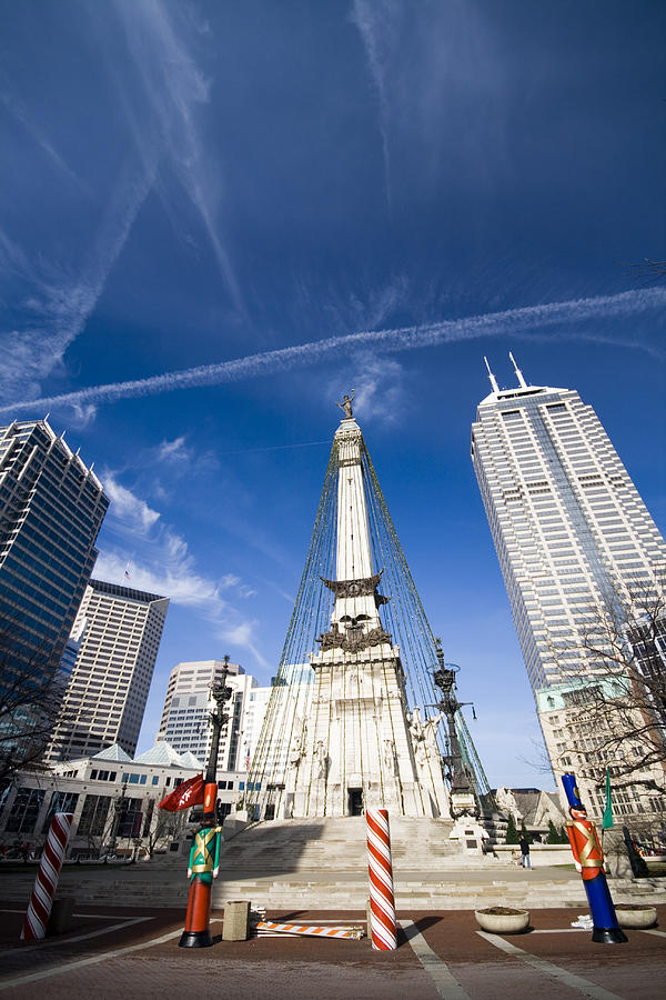 Monument Circle Photograph by Alexey Stiop