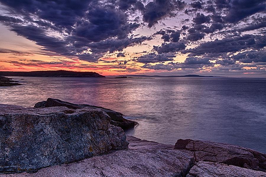 Acadia National Park Photograph - Monument Cove Sunrise by Jeff Sinon