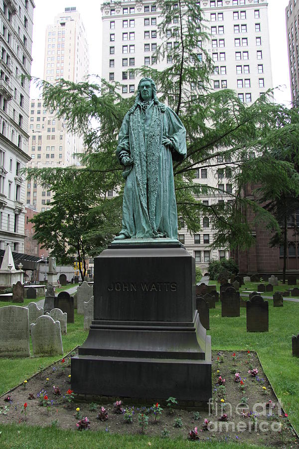 Monument John Watts Trinity Churchyard New York Photograph by