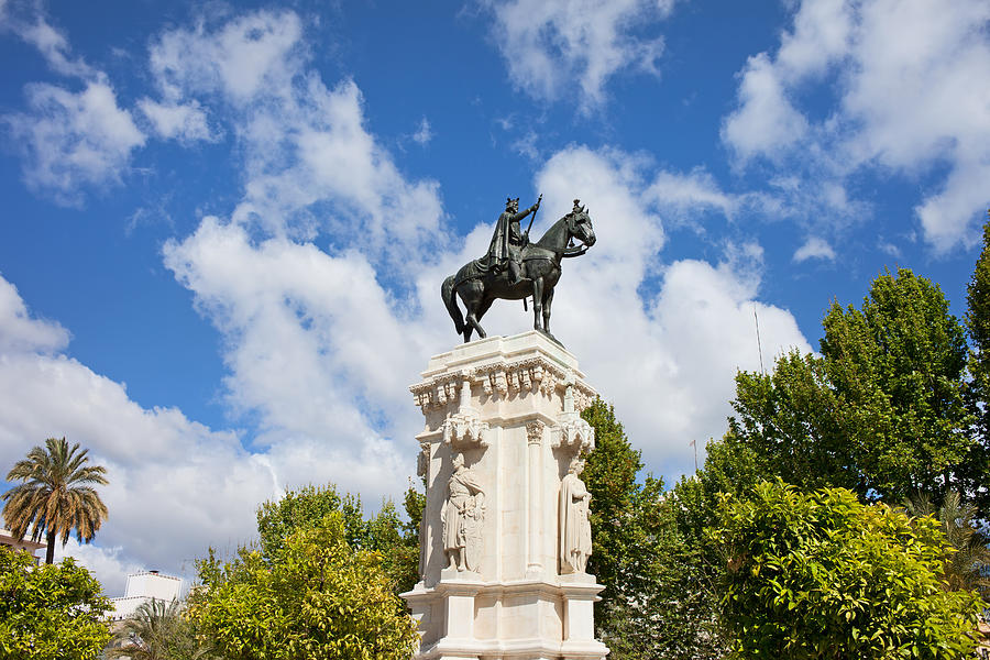 Monument on Plaza Nueva in Seville Photograph by Artur Bogacki