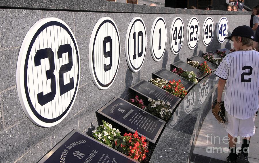 New York Yankees Retired Numbers Vinyl Decal Stickers