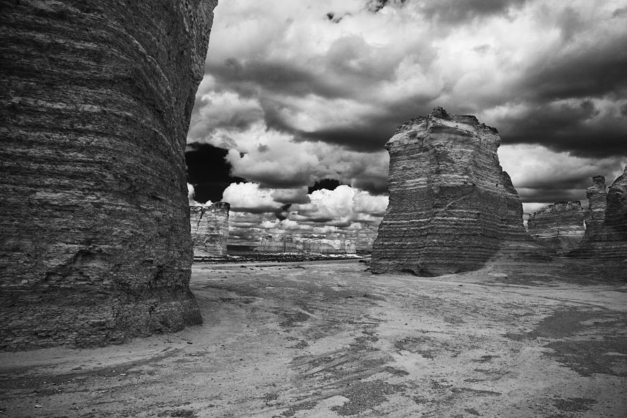 Black And White Photograph - Monument Rock by Jay Stockhaus
