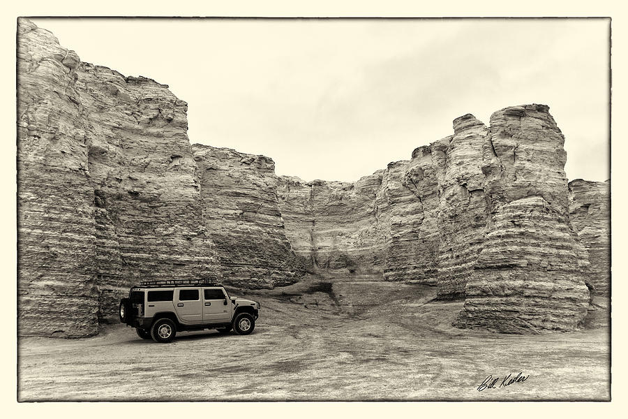 Monument Rocks - Chalk Pyramids Photograph by Bill Kesler