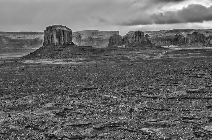 Monument Valley 4 BW Photograph by Ron White