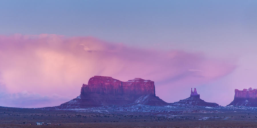 Sunset Photograph - Monument Valley Dusk by Rob Travis