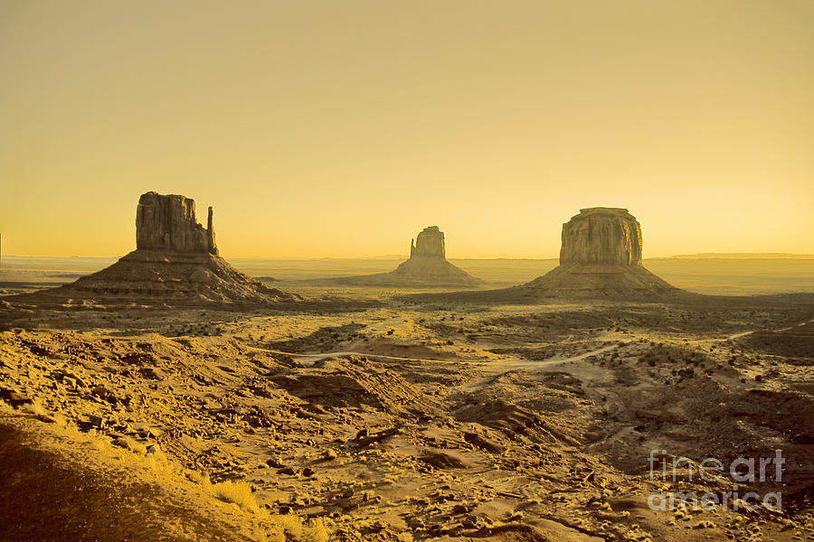 Monument Valley -Early Morning V3  Photograph by Douglas Barnard