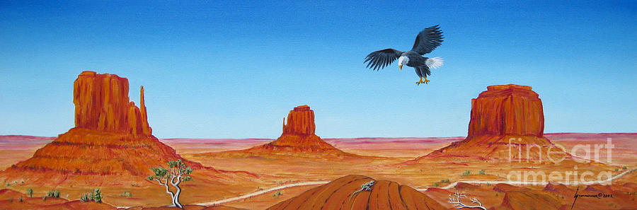 Monument Valley Painting by Jerome Stumphauzer