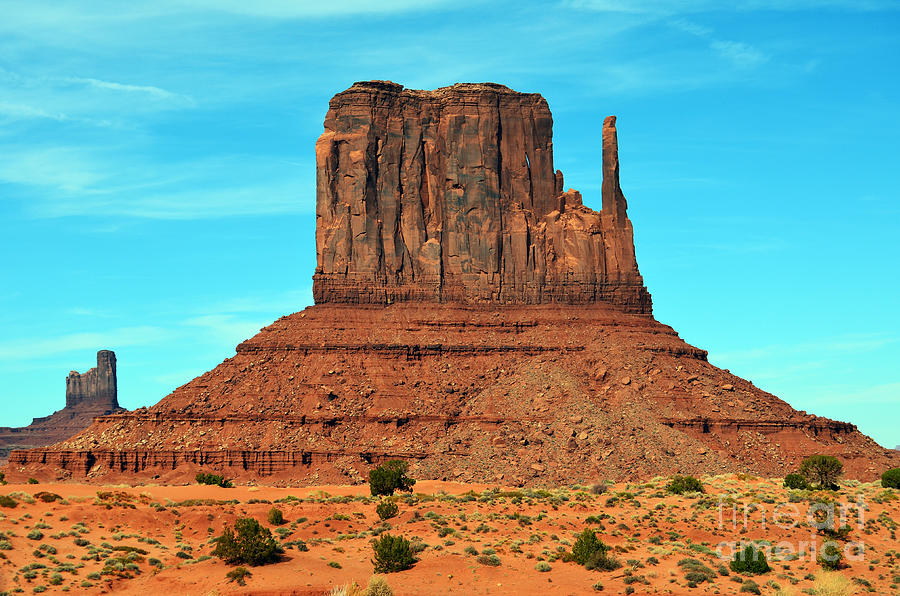 Monument Valley Mitten Monolith Scenic Landscape Photograph by Shawn OBrien