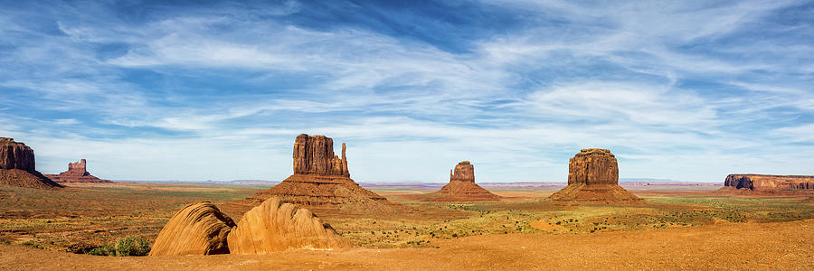 Landscape Photograph - Monument Valley Panorama - Arizona by Brian Harig