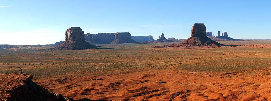 Nature Photograph - Monument Valley Panoramic by Kenneth Sponsler
