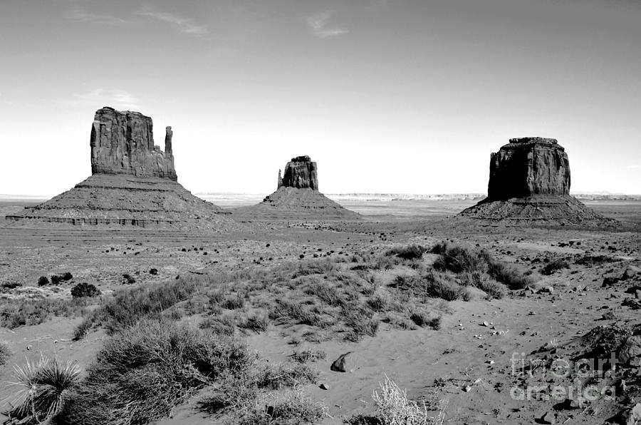 Monument Valley Monoliths Black and White Conte Crayon Digital Art Digital Art by Shawn OBrien