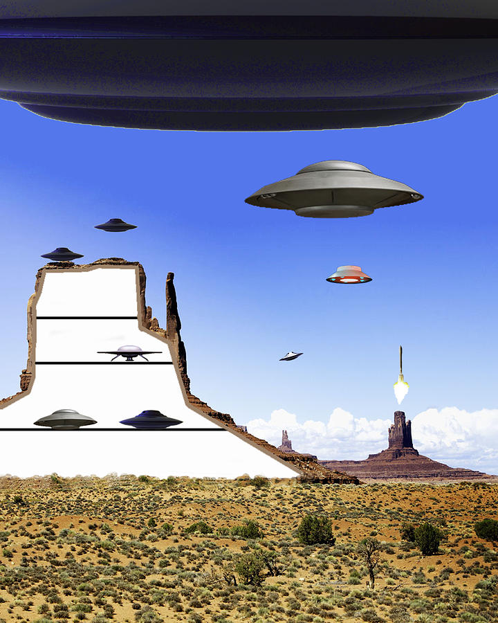 Monument Valley Space Base Digital Art by Bruce Iorio - Fine Art America