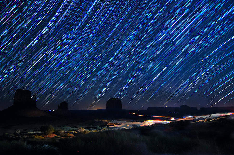 Monument Valley Star Trails Photograph by Kenneth Sponsler - Fine Art ...