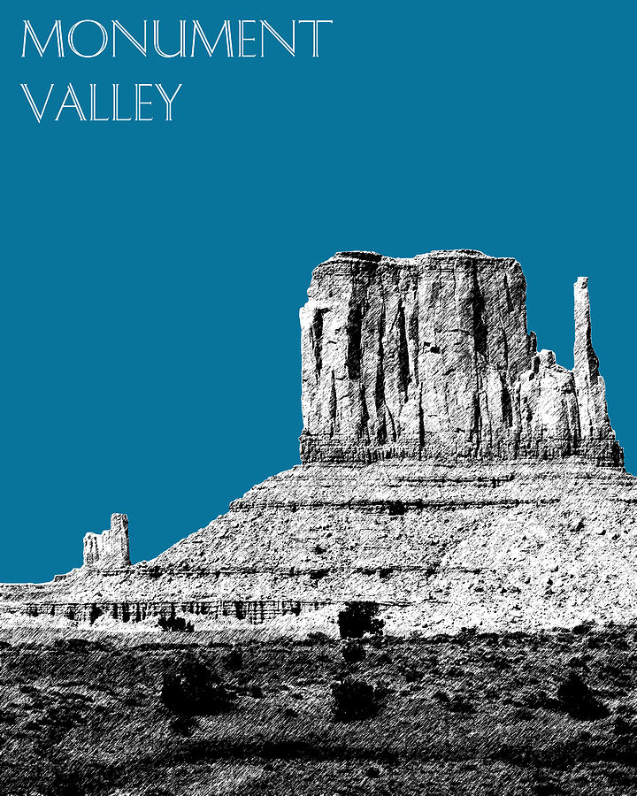 Monument Valley - Steel Digital Art by DB Artist