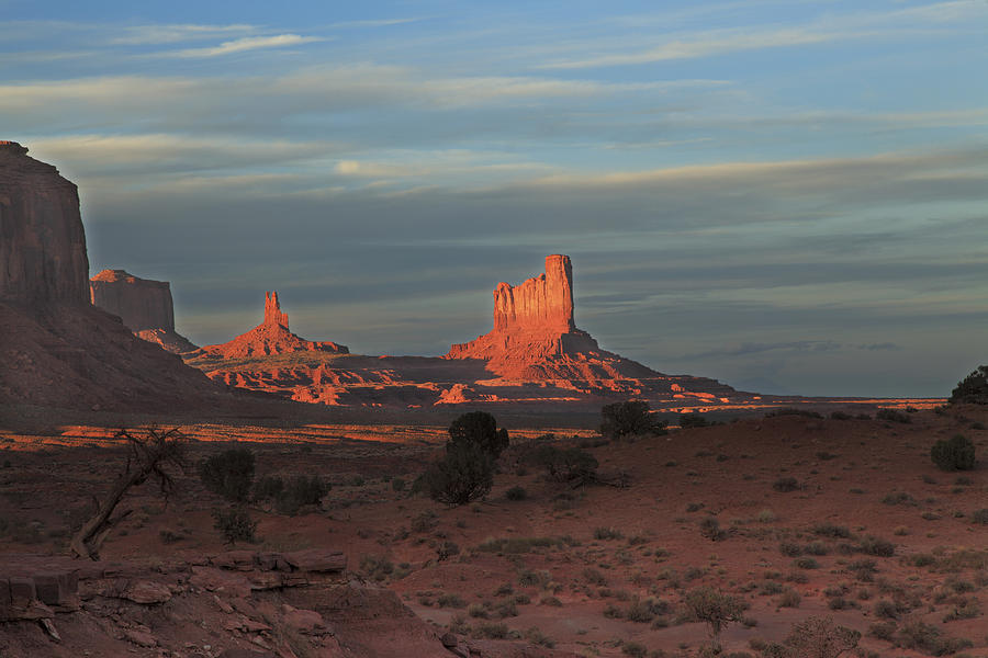 Monument Valley Sunset Photograph by Alan Vance Ley