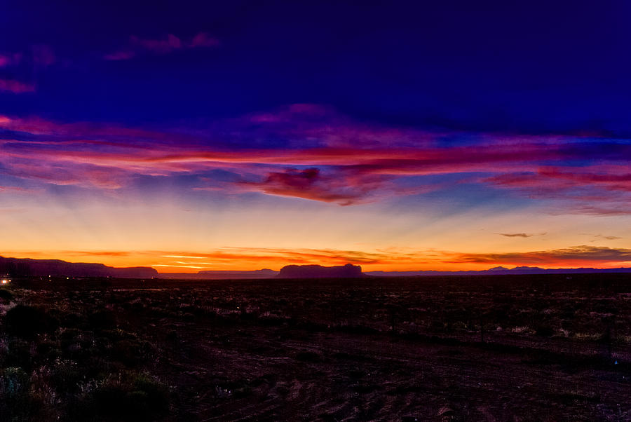 Monument Valley Sunset Photograph by Louis Dallara