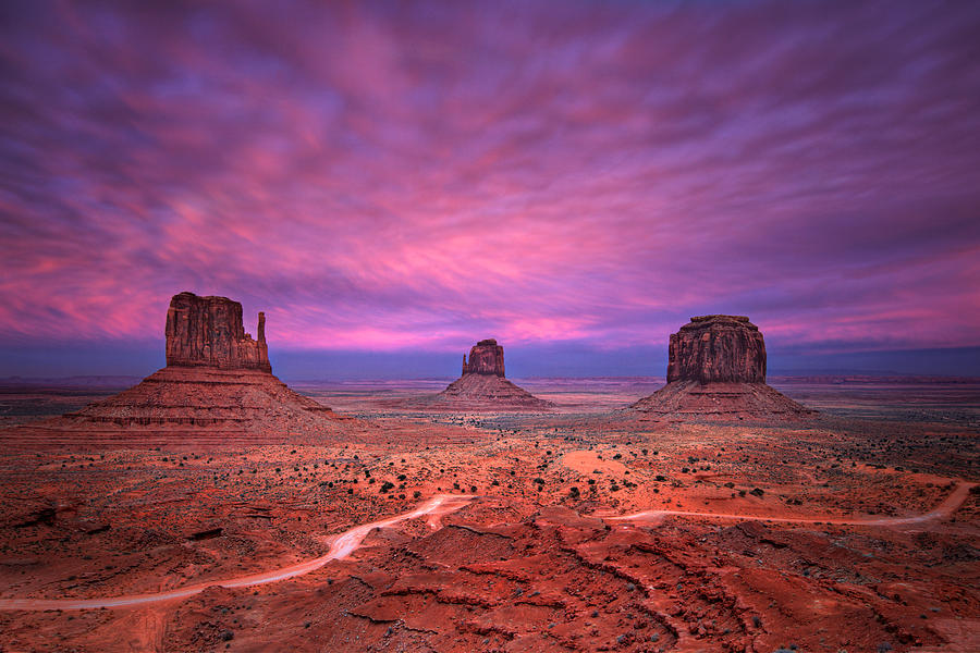 monument valley sunset