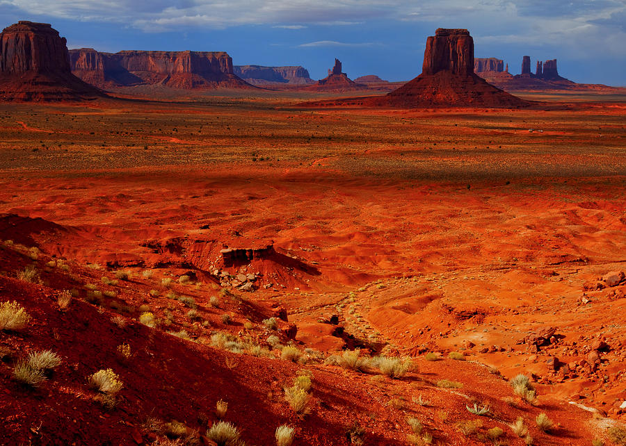 Desert Photograph - Monument Valley View by Troy Montemayor