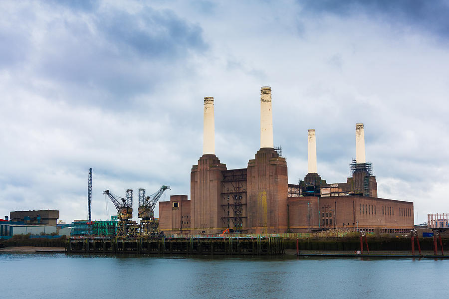 Moody Battersea Power Station Photograph by Semmick Photo